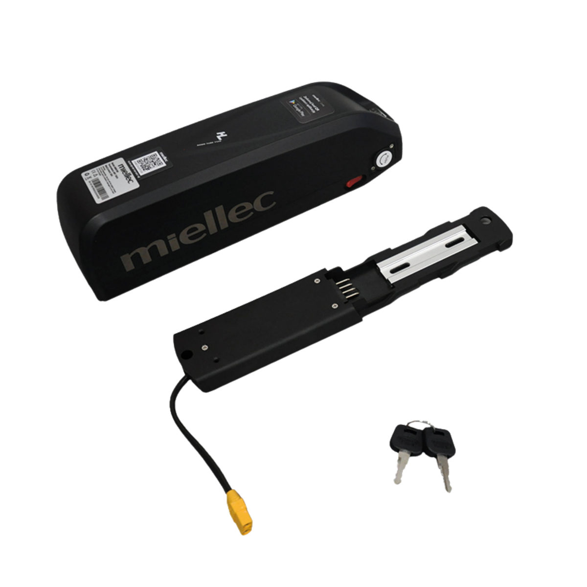Zestaw: bateria do roweru elektrycznego Ebike - Miellec 48V Hailong I-2 - bidonowa + ładowarka 48V 2A XLR
